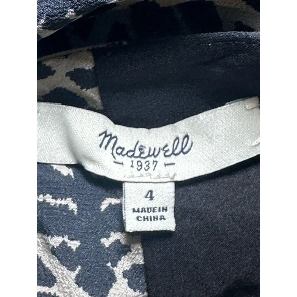 Madewell Silk Dress‎ Size 6 Sleeveless Mini